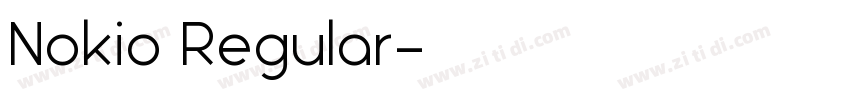 Nokio Regular字体转换 Nokio Regular字体转换
